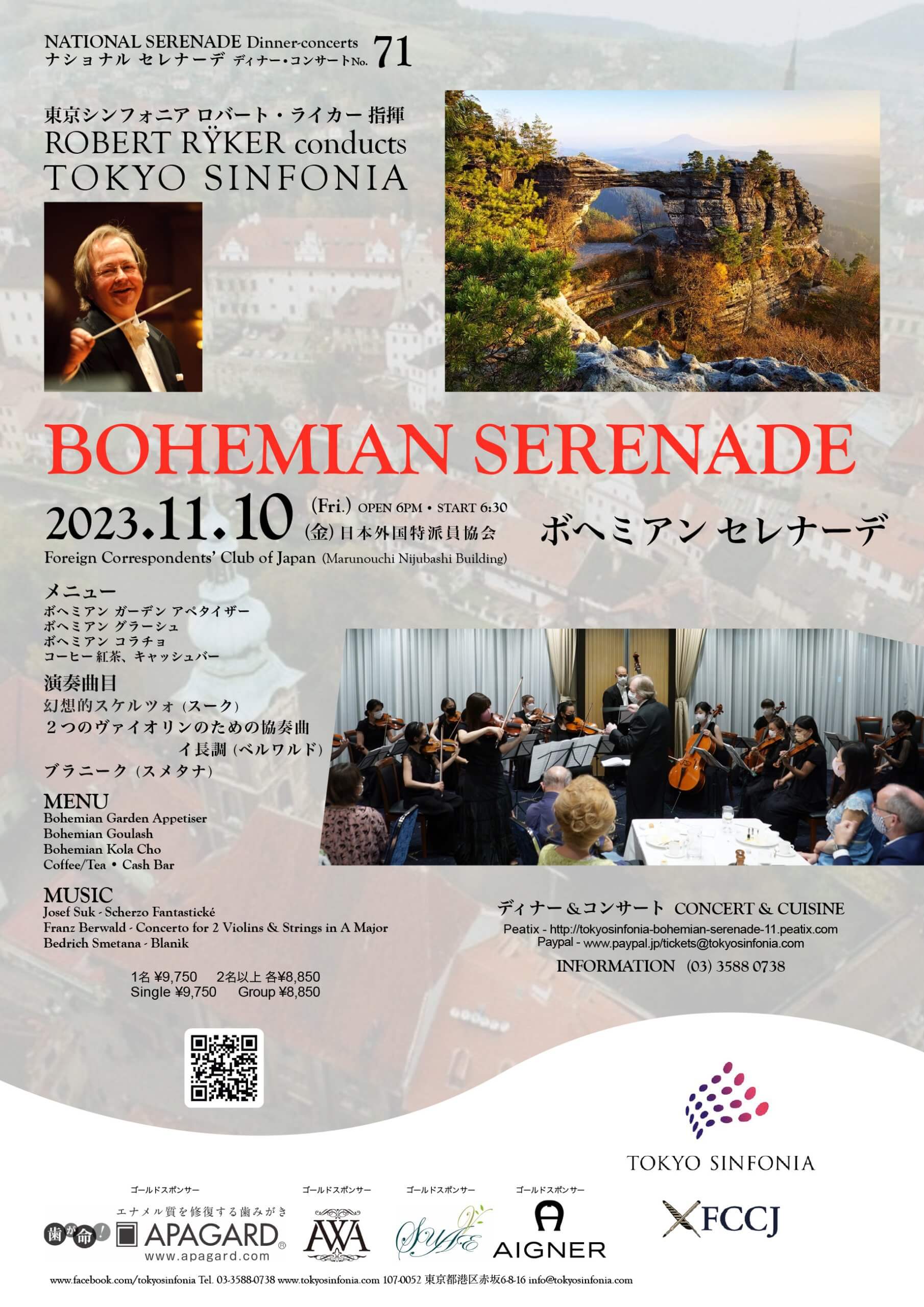 11/10  BOHEMIAN  Serenade Dinner Concert